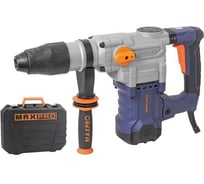 Перфоратор демонтажный MAX-PRO 1600 Вт, 630 об/мин, 9 Дж, бетон 50 мм, 7,3 кг, SDS-MAX, антивибрационная ручка, резиновые вставки, резиновый кабель, н 85096