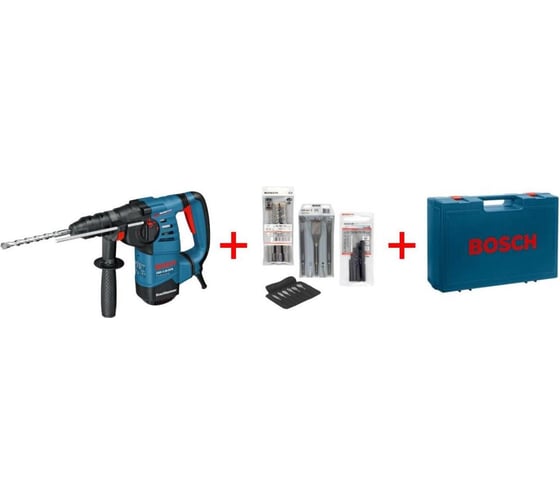 Перфоратор Bosch GBH 3-28 DFR Professional + набор оснастки 061124A002 1