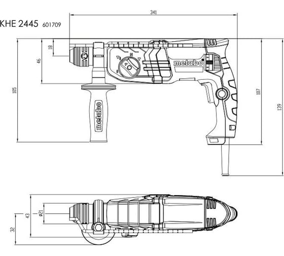 Перфоратор METABO KHE 2445 601709500