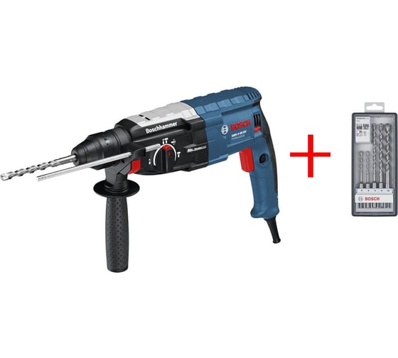 Перфоратор Bosch GBH 2-28 DFV + набор оснастки 0.611.267.204