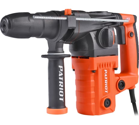 Перфоратор PATRIOT RH 327 SDS+, мощность 1350 Вт, 4.7 Дж, 3 режима работы, макс.диаметр 30мм, набор буров и долот, глубиномер, кейс 140301337