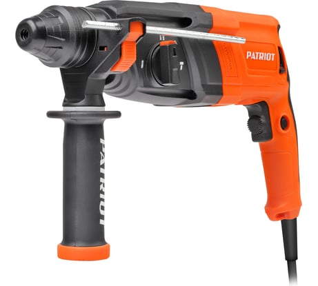 Перфоратор PATRIOT RH 243 SDS+, мощность 770 Вт, 2.6 Дж, 3 режима работы, макс.диаметр 24 мм, глубиномер, кейс 140301343