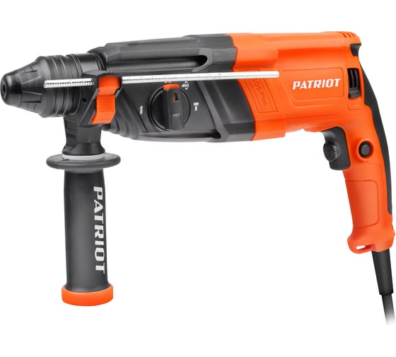 Перфоратор PATRIOT RH 243 SDS+, мощность 770 Вт, 2.6 Дж, 3 режима работы, макс.диаметр 24 мм, глубиномер, кейс 140301343