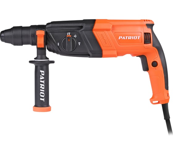 Перфоратор PATRIOT RH 287Q SDS+, мощность 1065 Вт, 3.2 Дж, 3 режима работы, быстросменный патрон QCC, макс.диаметр 28 мм, набор буров и долот, глубиномер, кейс 140301331