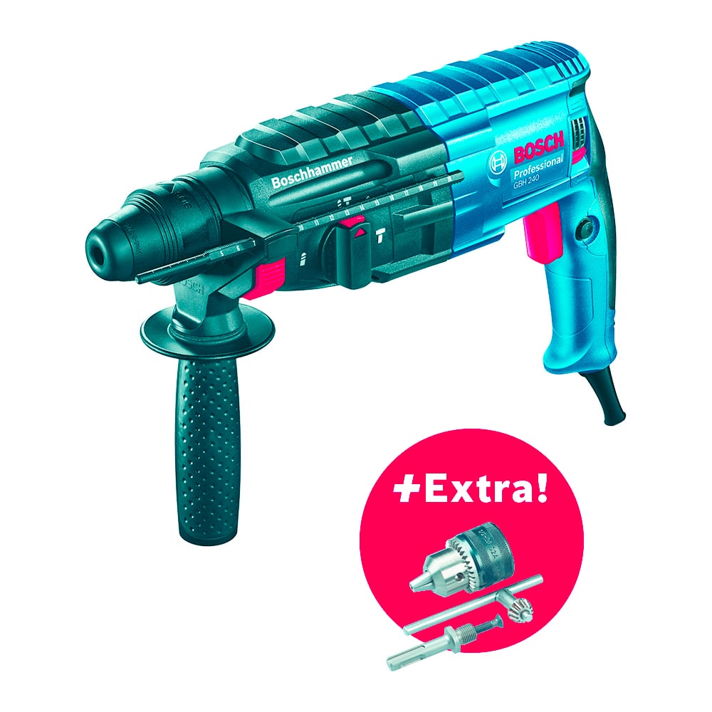 Перфоратор Bosch GBH 240 + ключевой патрон 0.611.272.104 - выгодная ...
