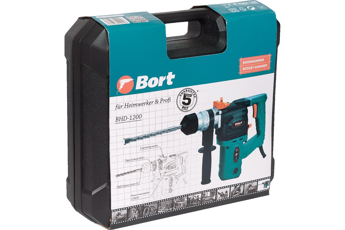 Электрический перфоратор BORT BHD-1200 - выгодная цена, отзывы ...