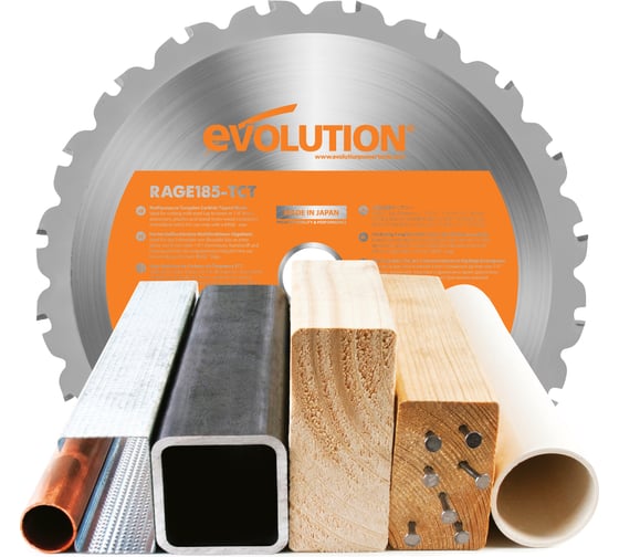 Многоцелевая дисковая пила EVOLUTION R185CCSX+ 027-0003A