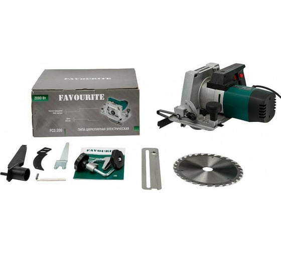 Пила циркулярная FAVOURITE FCS 200 2000Вт, ф200мм 5500об/мин 113210200