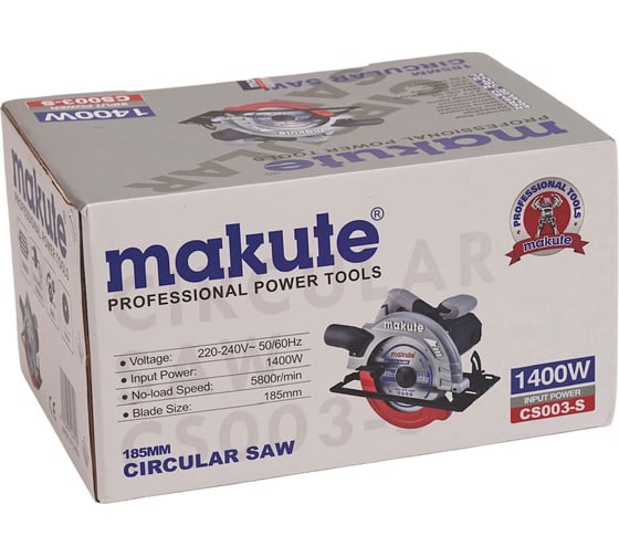 Циркулярная пила Makute (1400Вт, 185мм) CS003-S