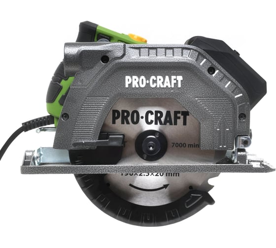 Пила дисковая PROCRAFT 1350 Вт, 190 мм, пропил 65 мм KR2350