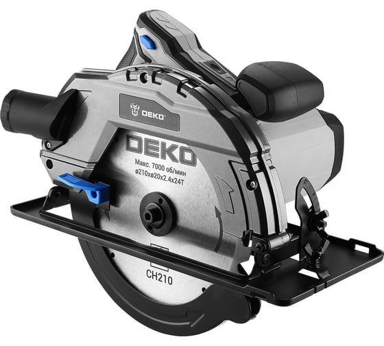 Дисковая (циркулярная) пила DEKO CSDK-2500 PRO, 2500Вт, 210мм диск 085-1153
