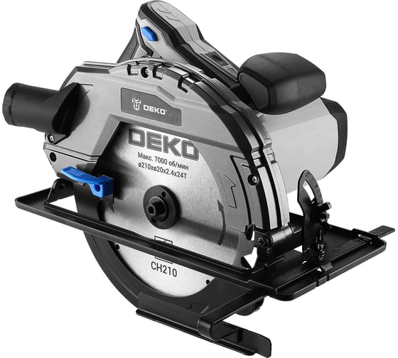 Дисковая (циркулярная) пила DEKO CSDK-2500 PRO, 2500Вт, 210мм диск 085-1153