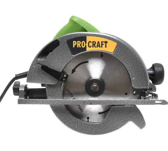 Пила дисковая PROCRAFT 2000 Вт, 185 мм, пропил 62 мм KR2000