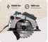 Циркулярная пила Hammer Flex CRP1500D 1500Вт 4700об/мин 190x30мм макс.пропил 67мм 324902 1
