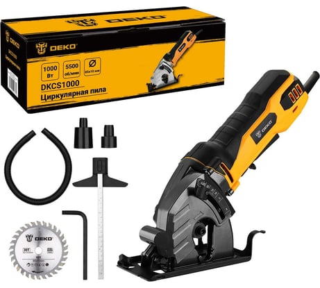 Циркулярная пила DEKO DKCS1000 1000Вт, 5500 об/мин 063-4201