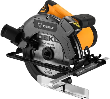 Дисковая (циркулярная) пила DEKO DKCS1800 Laser 1800Вт, 190мм диск, лазерный указатель 063-4192