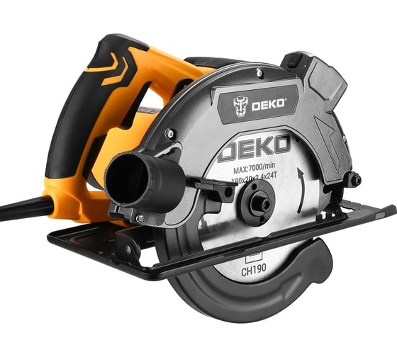 Дисковая (циркулярная) пила DEKO DKCS1800 Laser 1800Вт, 190мм диск, лазерный указатель 063-4192