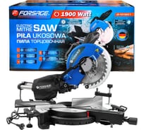 Пила торцовочная Forsage (230V, 1900W, 4800об/мин, диск 254х30х2.4мм) F-JS-1013A3-1(61260)