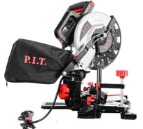 Пила торцовочная электрическая P.I.T. 1400Вт, Ø210мм, 3900об., влево 45, пропил 115мм, лазер PMS210-C