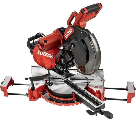 Пила торцовочно-усовочная Elitech ПТ 2030КРС (2000Вт, 305мм, рез 90х340мм) 207402