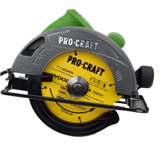 Пила дисковая PROCRAFT 2300 Вт, 185 мм, пропил 62 мм KR2300