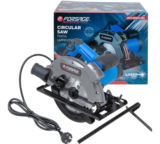 Пила циркулярная электрическая Forsage F-M1Y-DH01-185(62012)