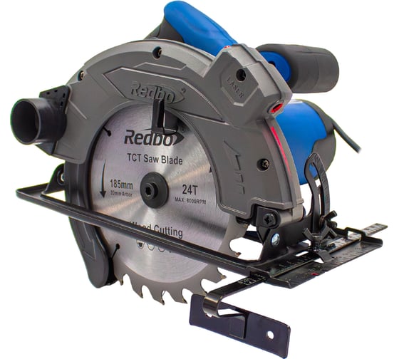 Пила дисковая электрическая Redbo CCS-185-2000CL (185/190х20мм, 2000Вт, 61/46 мм, лазер) 57748