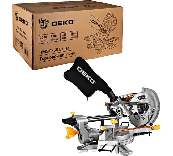 Торцовочная пила DEKO DMST255 Laser, 2300 Вт 081-1140