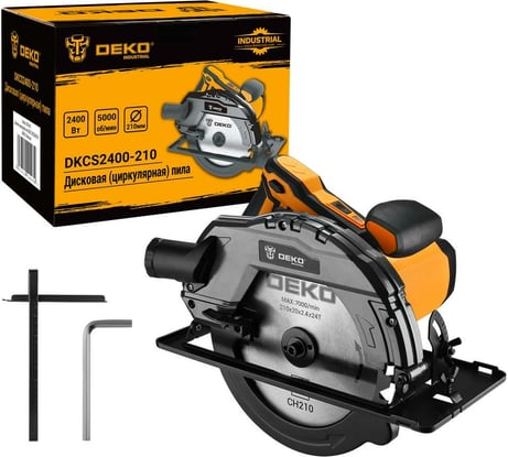 Дисковая (циркулярная) пила DEKO DKCS2400-210 2400 Вт, диск 210 мм 063-4319