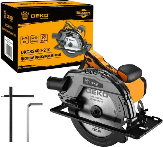 Дисковая (циркулярная) пила DEKO DKCS2400-210 2400 Вт, диск 210 мм 063-4319 1
