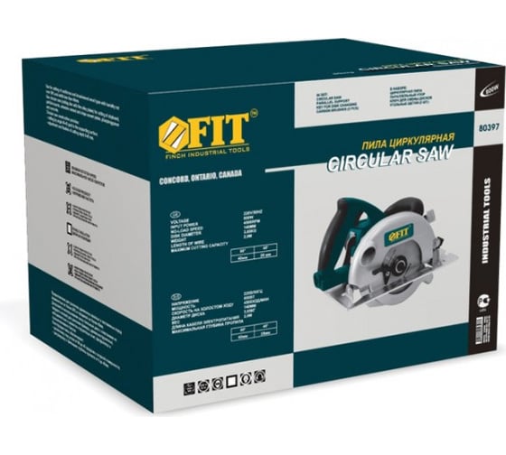 Ручная циркулярная пила FIT CS-140/800 80397