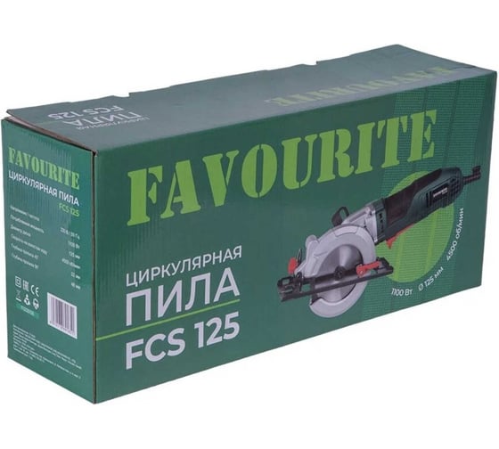Циркулярная пила FAVOURITE 1100вт, 125мм FCS 125