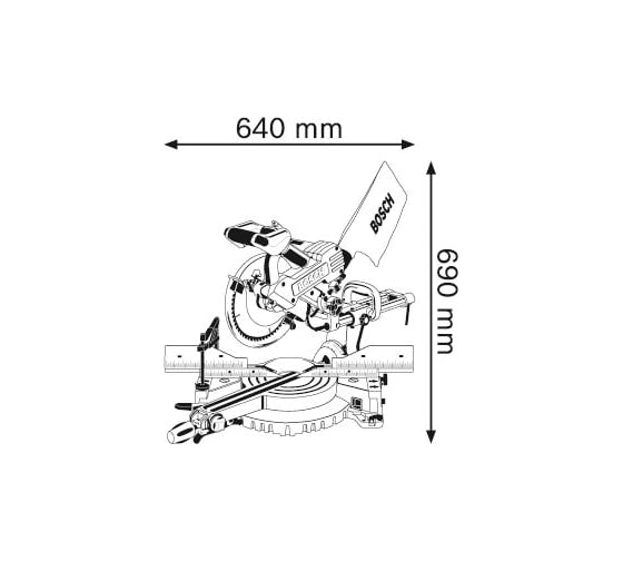 Торцовочная пила Bosch GCM 10 SD 0.601.B22.508