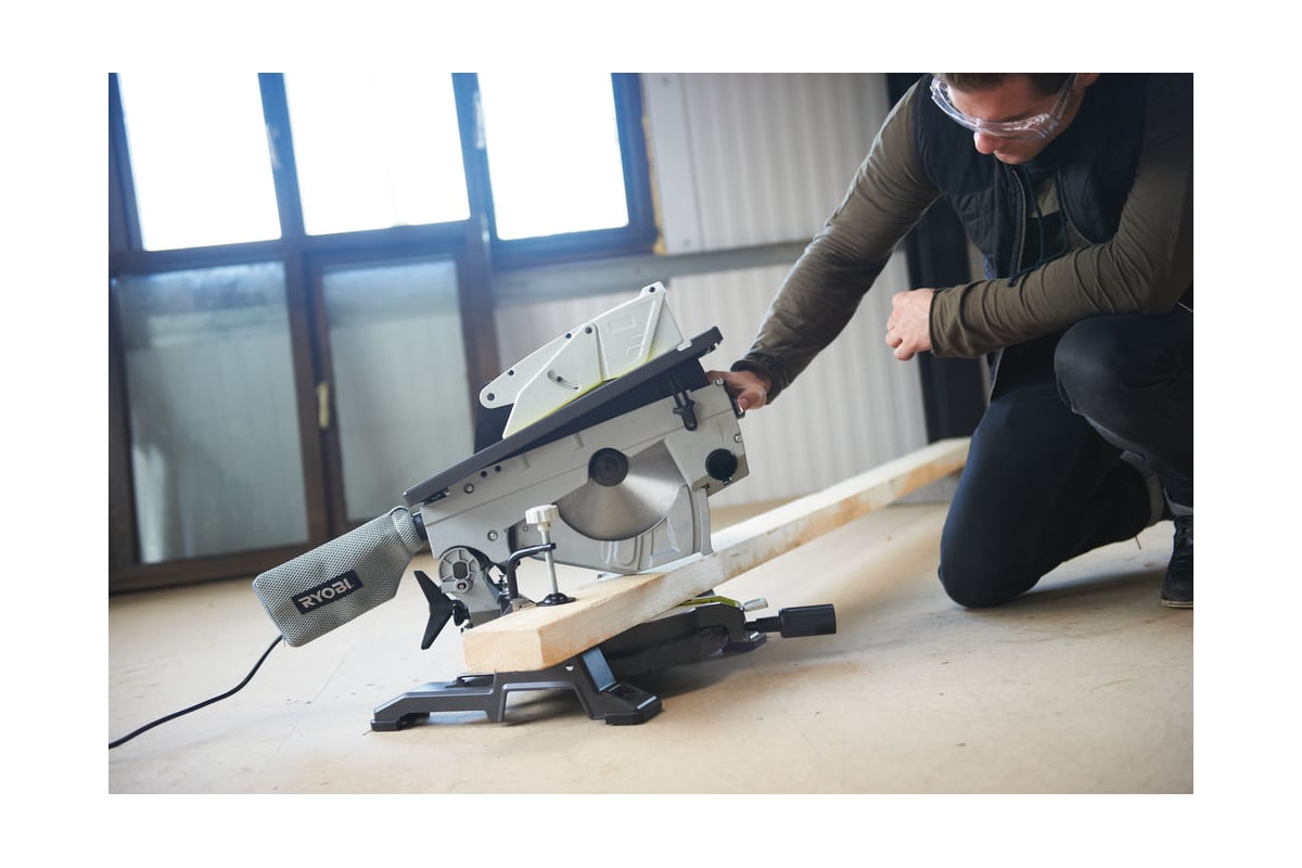 Комбинированная торцовочная пила Ryobi RTMS1800-G 1800 Вт 5133002152 ...
