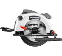 Дисковая пила GRAPHITE 185 мм, 1200Вт, доп диск, кейс 58G488