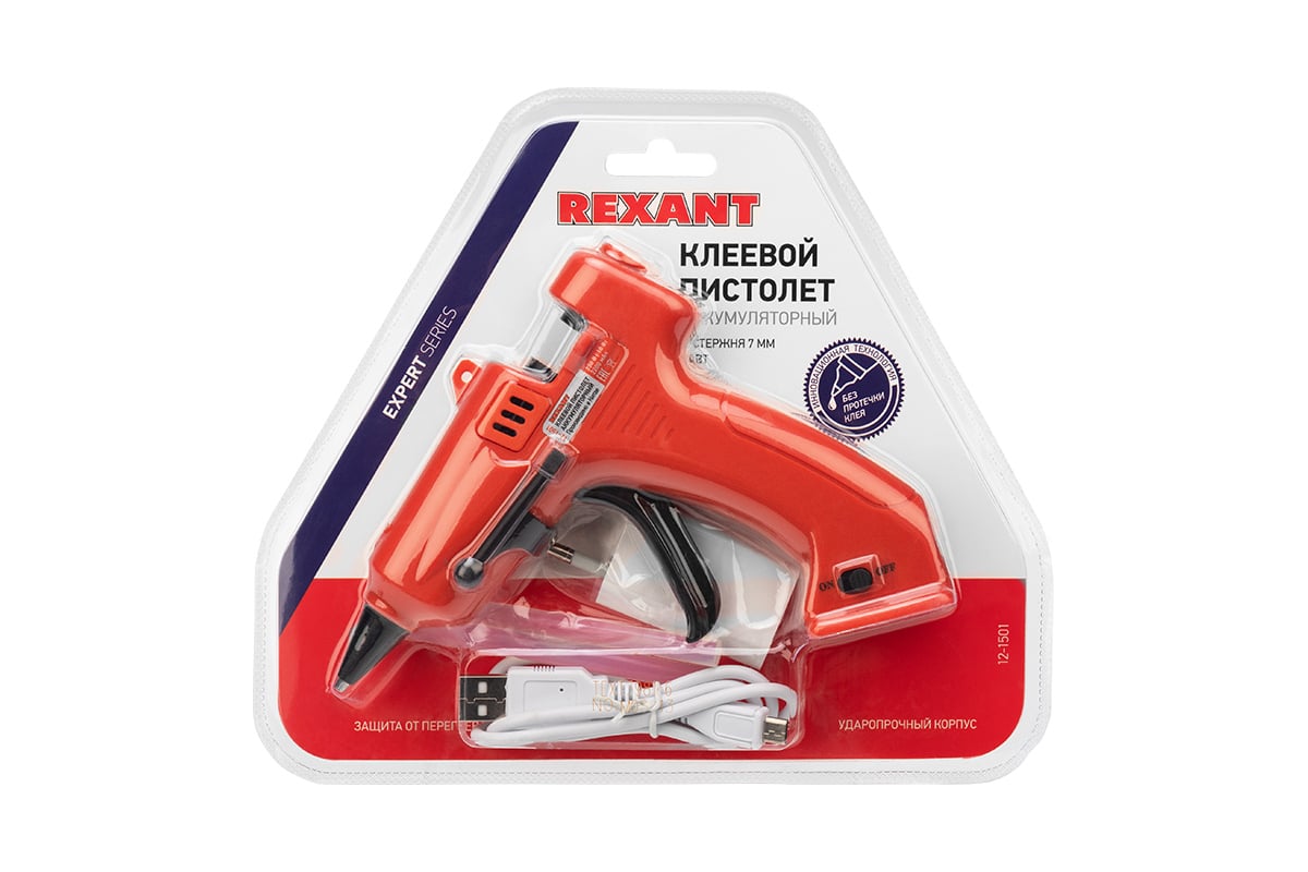Аккумуляторный клеевой пистолет REXANT ЭКСПЕРТ 12-1501 в Уфе - купить ...