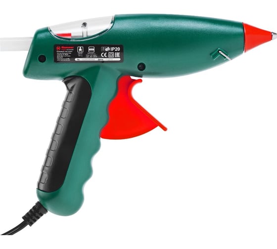 Клеевой пистолет Hammer Flex 80 20 Вт, 20 г/мин, насадки, стержни 11.2 мм 273272 GN-05