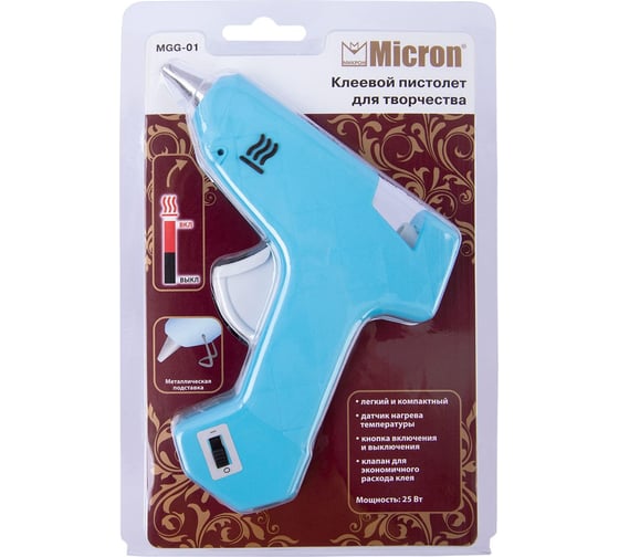 Клеевой пистолет для творчества Micron MGG-01 d 7.2 мм 664936