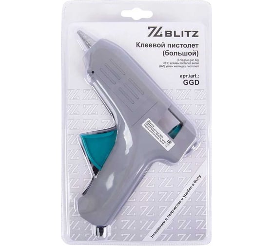 Пистолет клеевой большой BLITZ GGD d 11.2 мм, пластик 87121