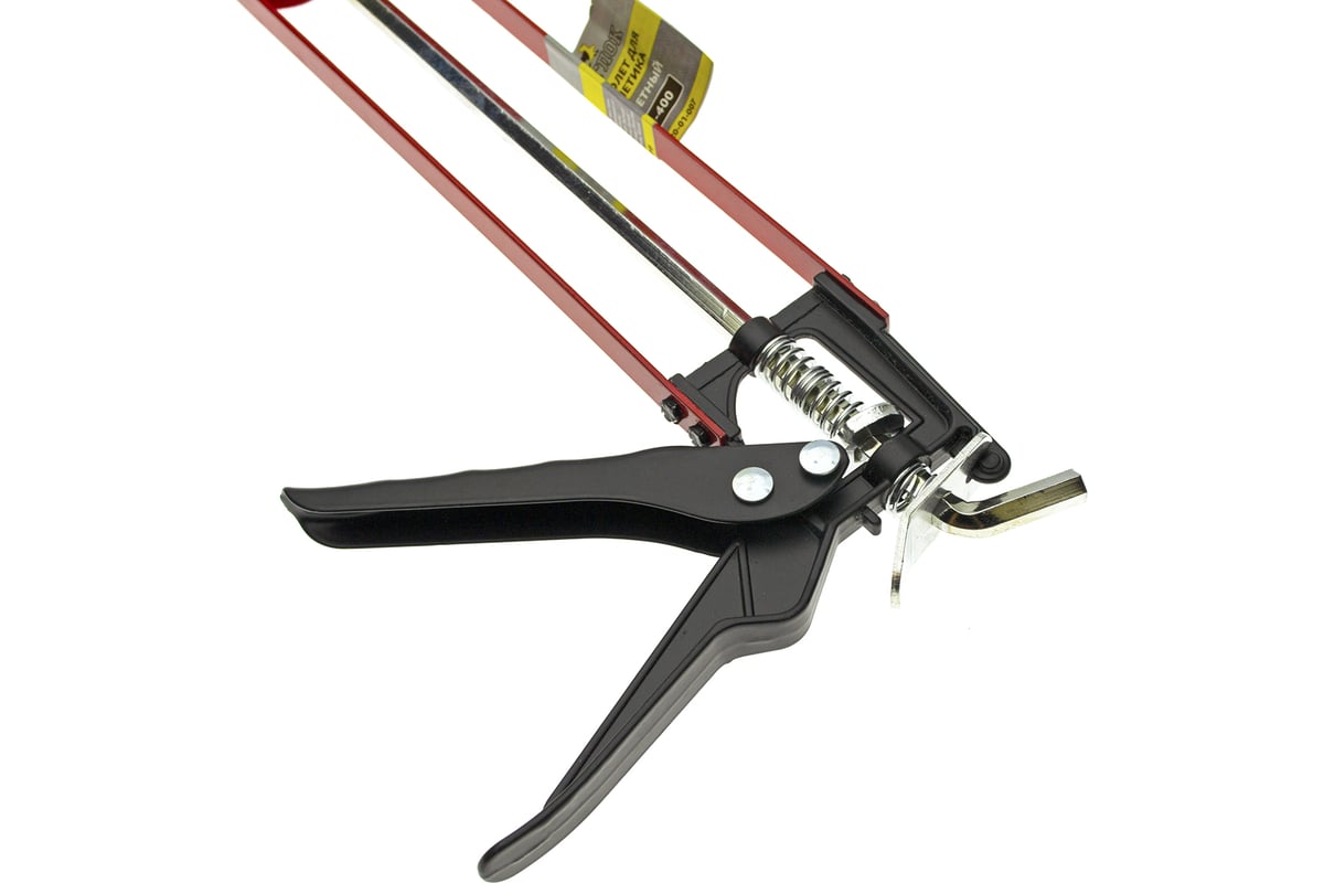 Скелетный усиленный пистолет для герметика ЧЕГЛОК ПС-400 красно-черный ...