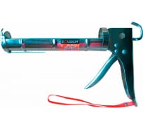 Пистолет для герметиков ZOLDER Люкс оцинкованный, полукорпусный, зубчатый шток 1/24 С803