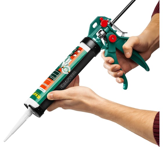 Скелетный пистолет для герметика KRAFTOOL 4-in-1, 310 мл 06675