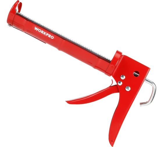 Пистолет для герметика полуоткрытый WORKPRO 230мм с храповым механизмом WP224004 1