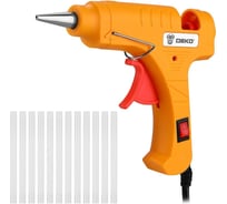 Клеевой термопистолет DEKO GG-30 SET2, 30 Вт, с набором стержней (12 шт, 7 мм) 084-1093