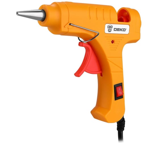 Клеевой термопистолет DEKO GG-30 SET2, 30 Вт, с набором стержней (12 шт, 7 мм) 084-1093
