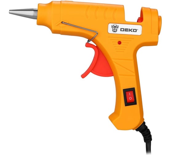 Клеевой термопистолет DEKO GG-30 SET2, 30 Вт, с набором стержней (12 шт, 7 мм) 084-1093