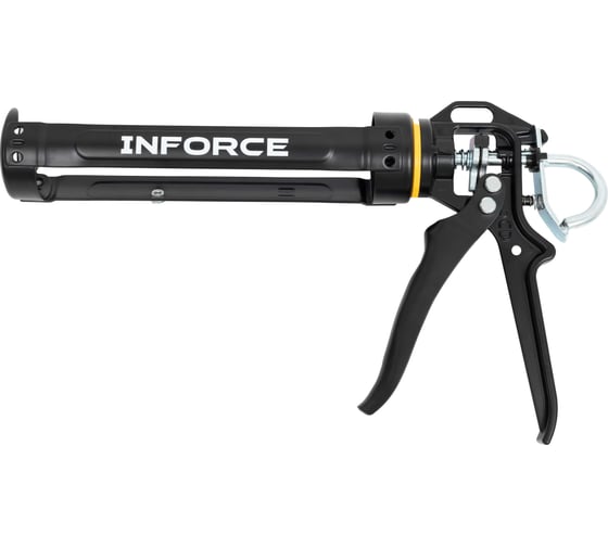 Пистолет для герметиков Inforce полуоткрытый, поворотный, 320мл 01-13-09
