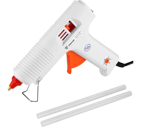 Клеевой термопистолет DEKO DKGG110 110Вт, SET 1, с функцией THERMAL CONTROL, набор клеевых стержней (2 шт, 11мм) 063-4972 
