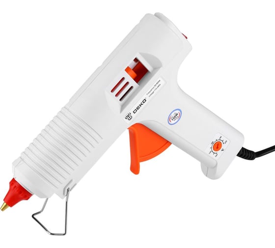 Клеевой термопистолет DEKO DKGG110 110Вт, SET 1, с функцией THERMAL CONTROL, набор клеевых стержней (2 шт, 11мм) 063-4972 