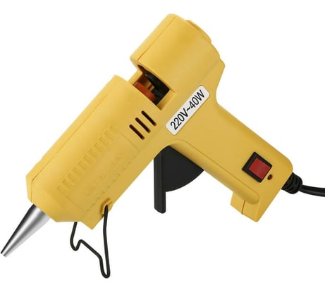 Клеевой термопистолет DEKO DKGG40 40Вт, SET4, с подставкой, набор клеевых стержней (10 шт, 7 мм) 063-4969